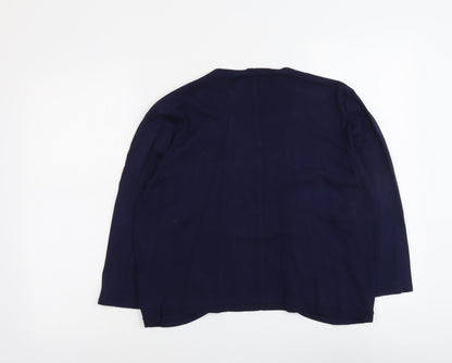 Womens UK Size M Casamia Blue Cardigan Jumper
