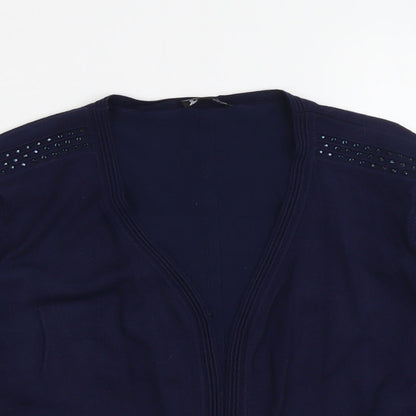 Womens UK Size M Casamia Blue Cardigan Jumper