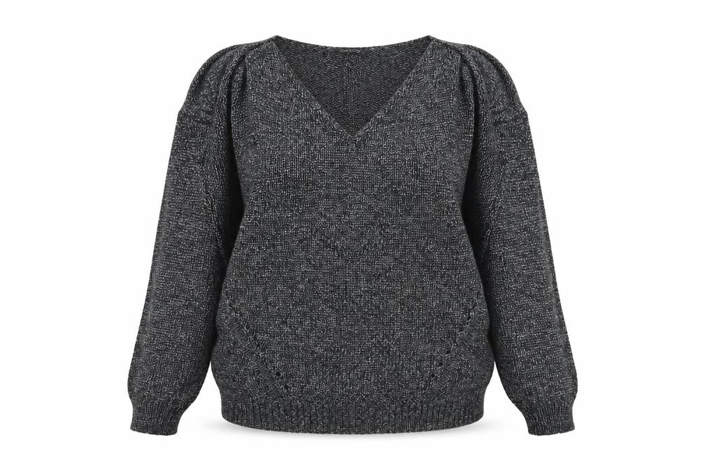 Womens UK Size 8 River Island Silver Pullover Jumper