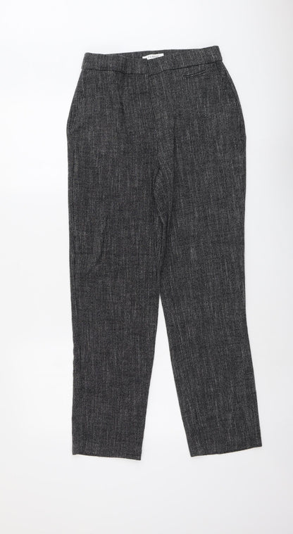 Womens UK Size 8 Marks and Spencer Regular Fit Dress Pants Grey Trousers