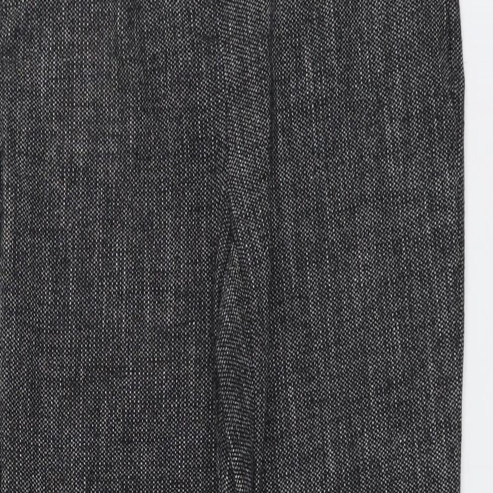 Womens UK Size 8 Marks and Spencer Regular Fit Dress Pants Grey Trousers