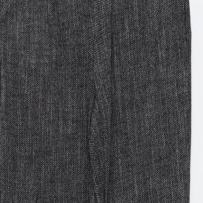 Womens UK Size 8 Marks and Spencer Regular Fit Dress Pants Grey Trousers
