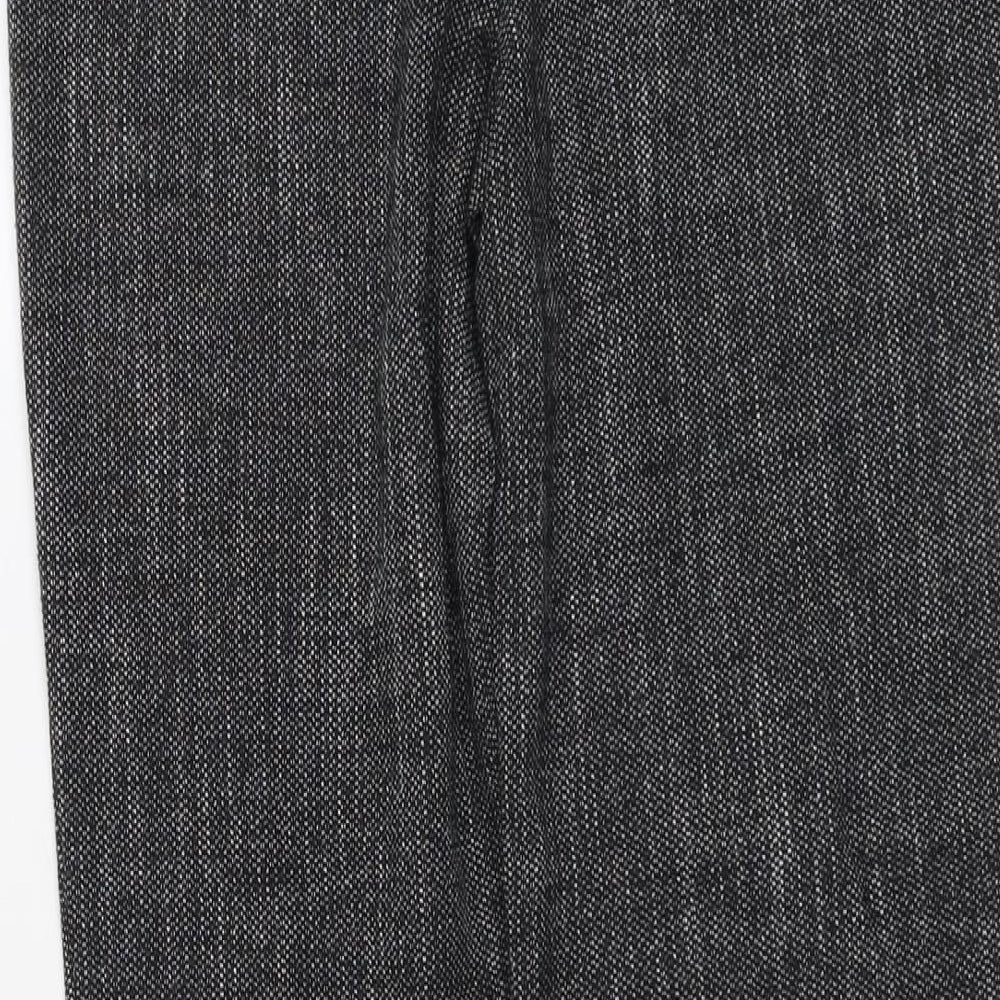Womens UK Size 8 Marks and Spencer Regular Fit Dress Pants Grey Trousers