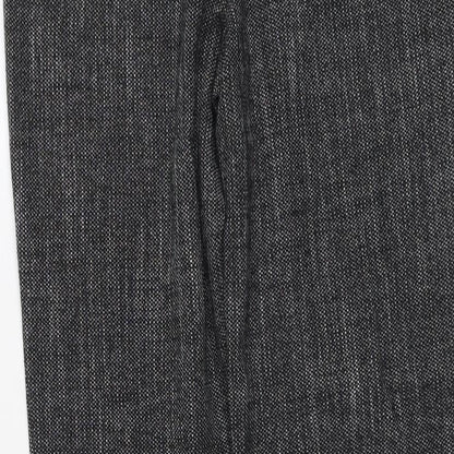 Womens UK Size 8 Marks and Spencer Regular Fit Dress Pants Grey Trousers
