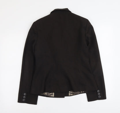 Debenhams Womens Brown Polyester Jacket Blazer Size 14