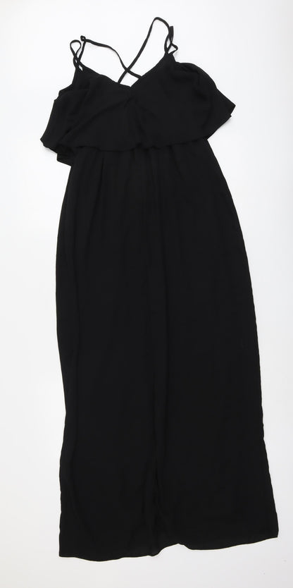 Carmel Clothing Womens Black Polyester Trapeze & Swing Size 10 V-Neck Pullover