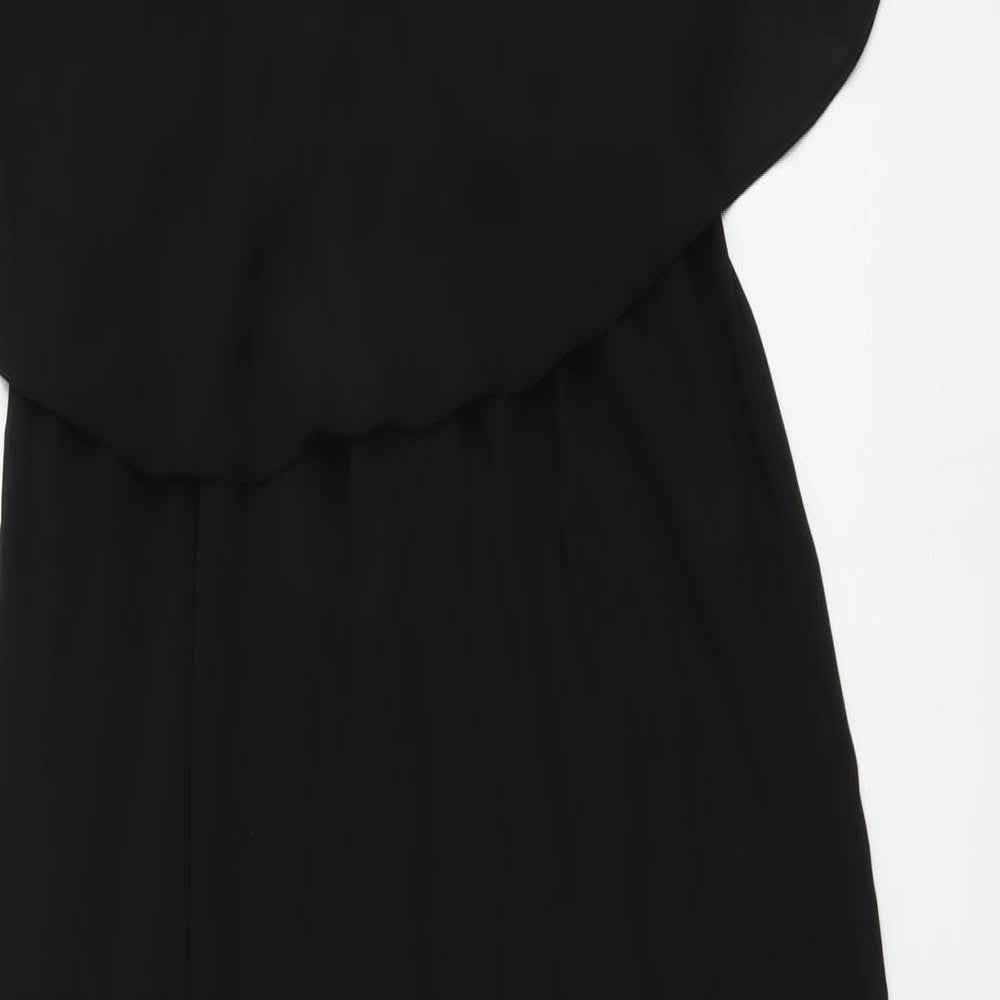 Carmel Clothing Womens Black Polyester Trapeze & Swing Size 10 V-Neck Pullover