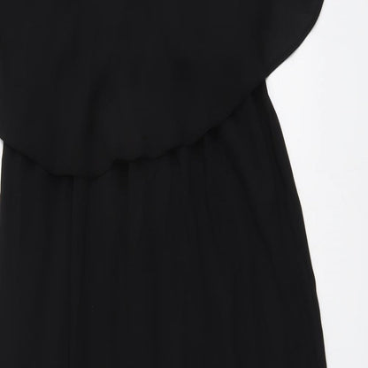 Carmel Clothing Womens Black Polyester Trapeze & Swing Size 10 V-Neck Pullover