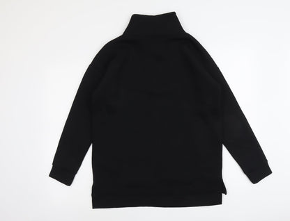 Souluxe Mens Black Polyester Pullover Sweatshirt Size S
