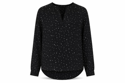 Womens UK Size 8 H&M Black Basic Blouse