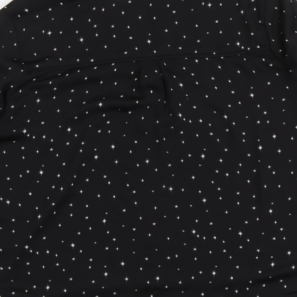 Womens UK Size 8 H&M Black Basic Blouse