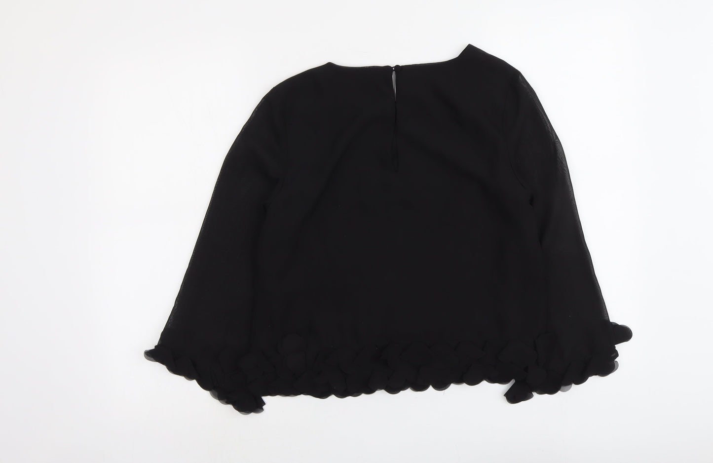 Womens UK Size 10 Atmosphere Black Basic Blouse
