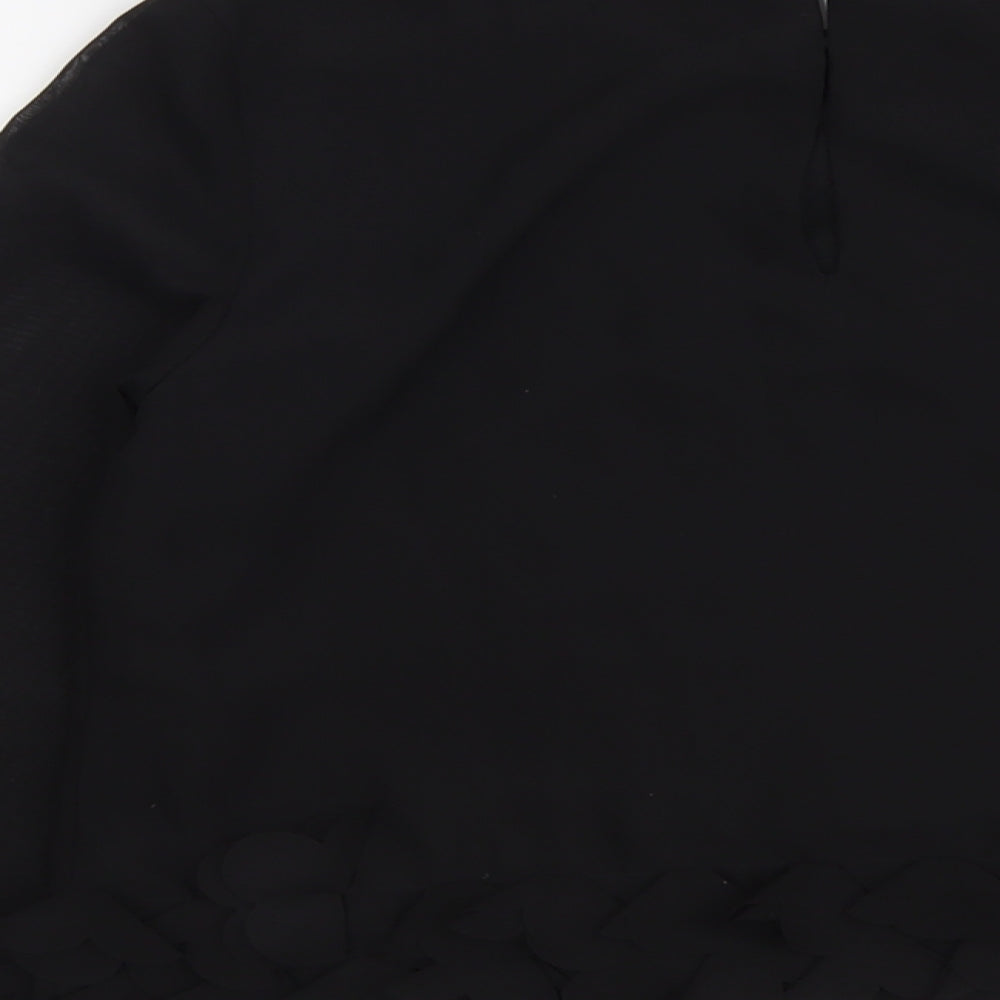 Womens UK Size 10 Atmosphere Black Basic Blouse