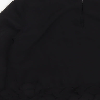 Womens UK Size 10 Atmosphere Black Basic Blouse