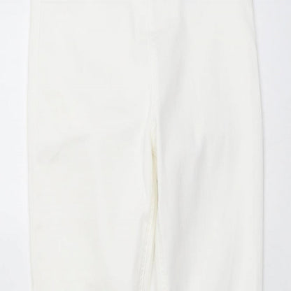 Womens UK Size 10 Marks and Spencer Regular Fit Skinny Ivory Jeans