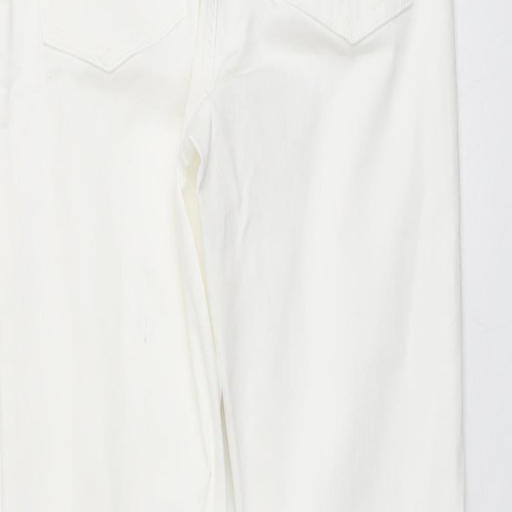 Womens UK Size 10 Marks and Spencer Regular Fit Skinny Ivory Jeans