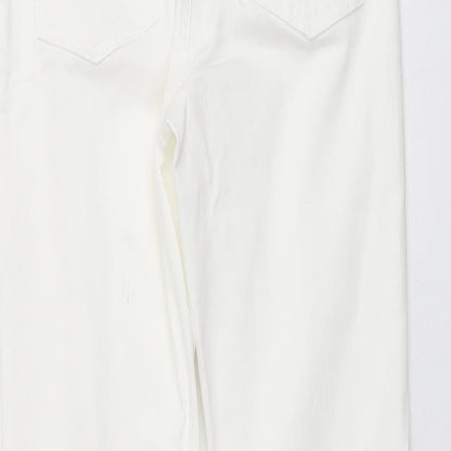 Womens UK Size 10 Marks and Spencer Regular Fit Skinny Ivory Jeans