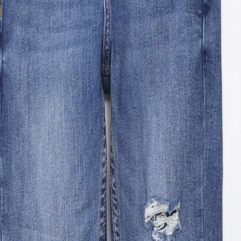 Denim & Co. Womens Beige Cotton Skinny Jeans Size 6 L27 in Regular Button