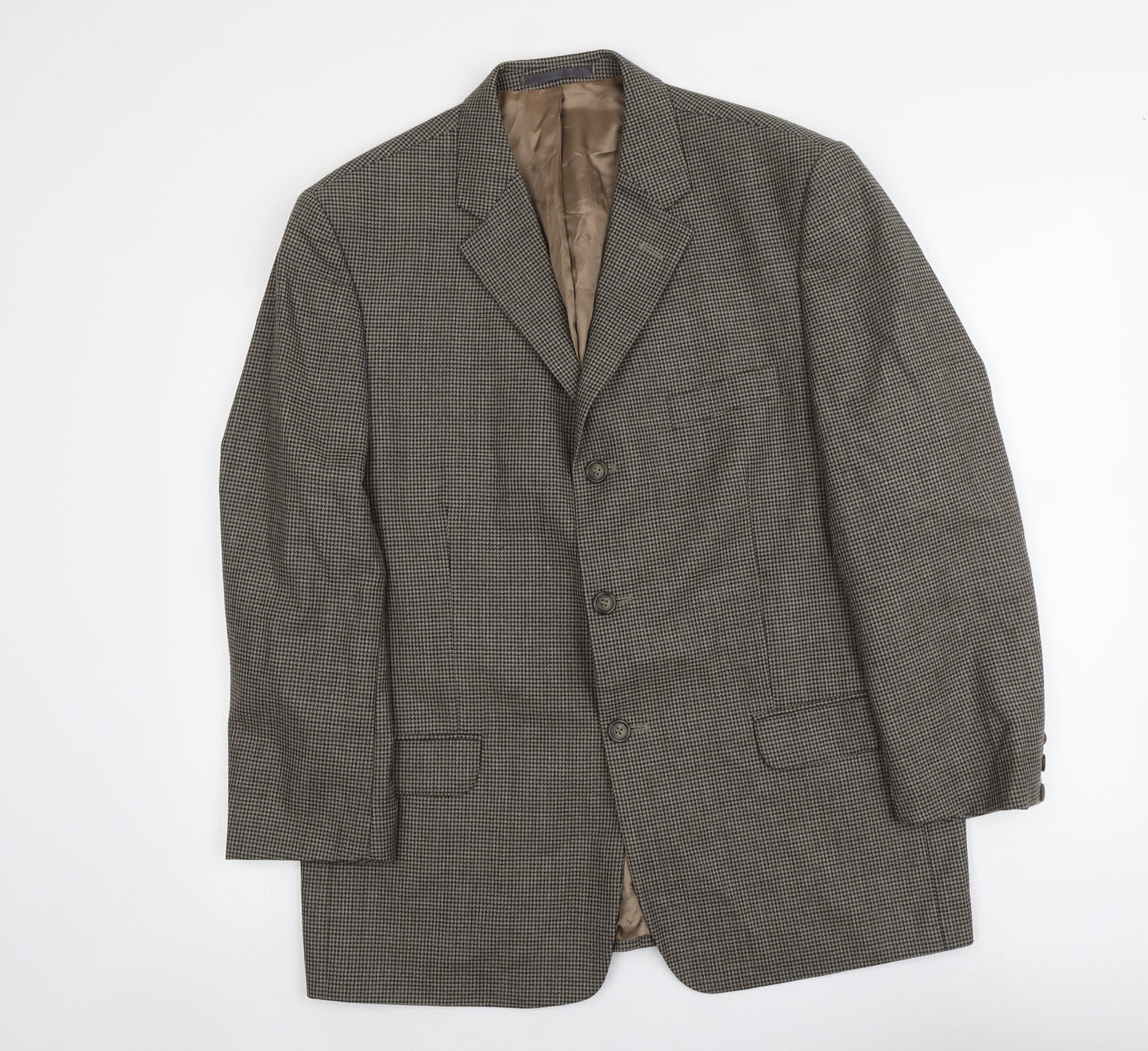 Mens UK Size L Debenhams Regular Beige Suit Jacket