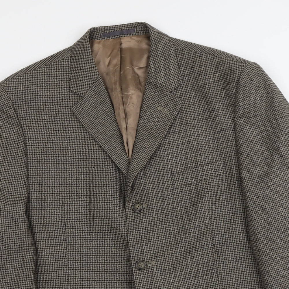 Mens UK Size L Debenhams Regular Beige Suit Jacket