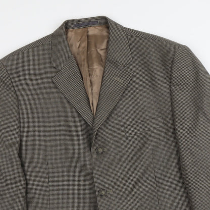 Mens UK Size L Debenhams Regular Beige Suit Jacket