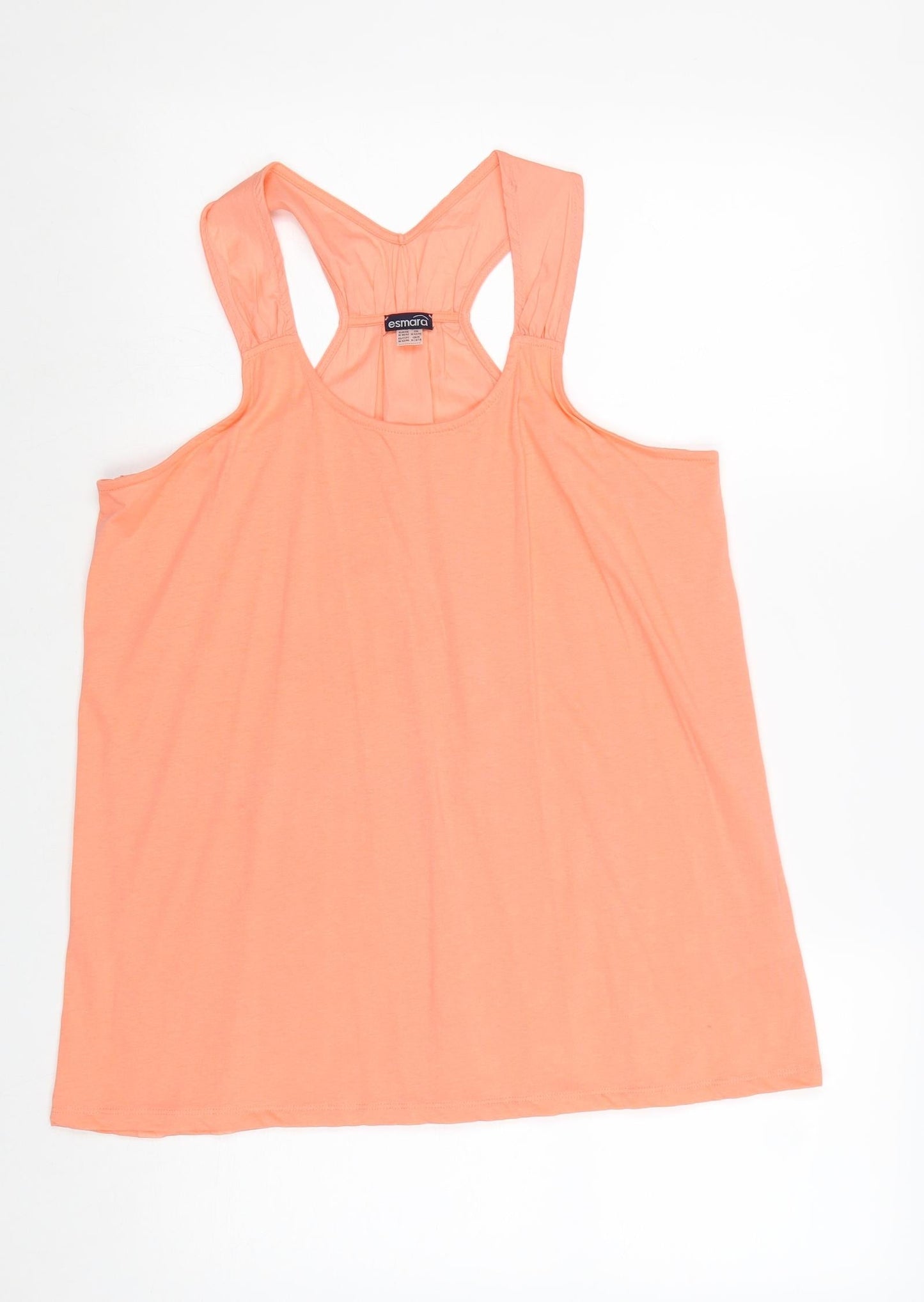 Womens UK Size 14 ESMARA Pink Basic Tank