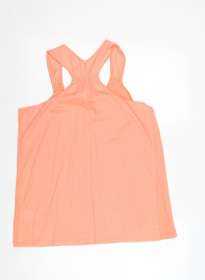 Womens UK Size 14 ESMARA Pink Basic Tank