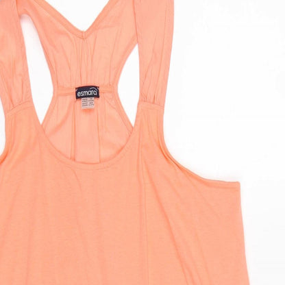 Womens UK Size 14 ESMARA Pink Basic Tank