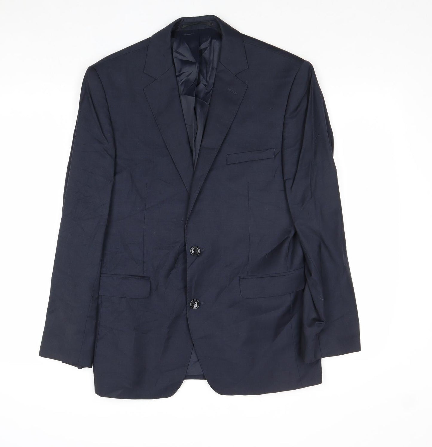 Mens UK Size 38 Preworn Regular Blue Suit Jacket