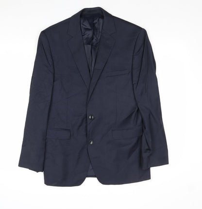 Mens UK Size 38 Preworn Regular Blue Suit Jacket