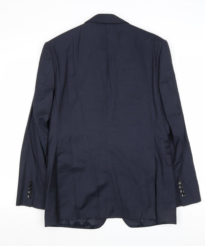 Mens UK Size 38 Preworn Regular Blue Suit Jacket