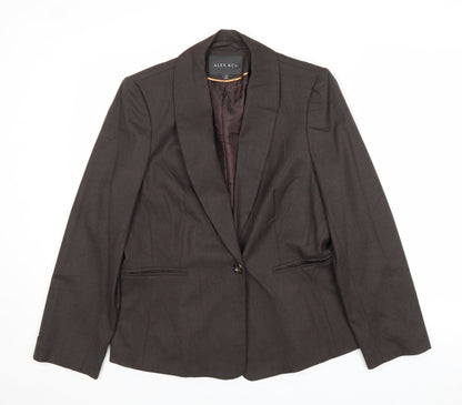 Womens UK Size 14 Alex & CO Regular Brown Suit Jacket