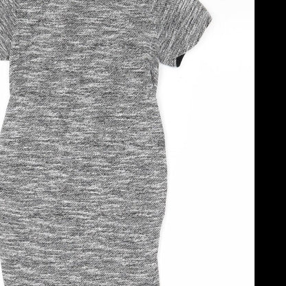 New Look Maternity Womens Grey Polyester A-Line Size 8 Round Neck Pullover