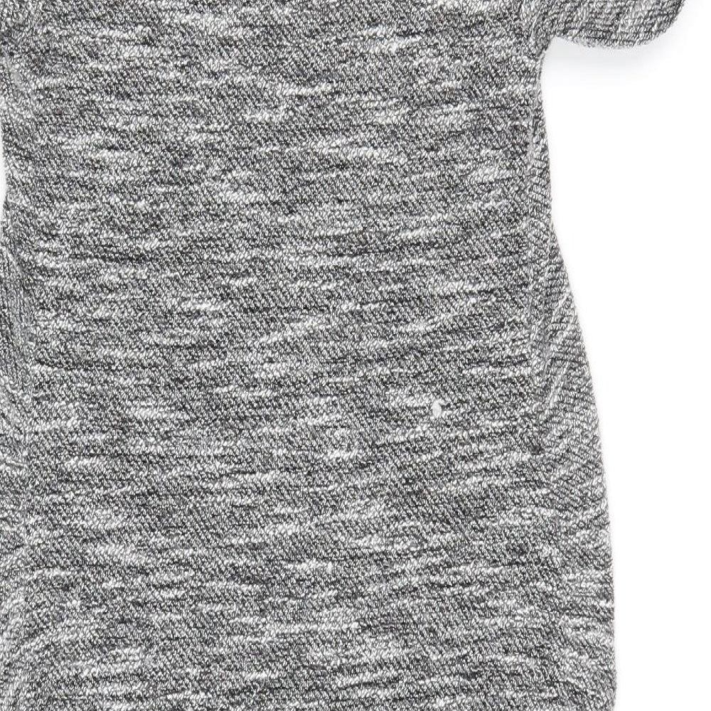 New Look Maternity Womens Grey Polyester A-Line Size 8 Round Neck Pullover