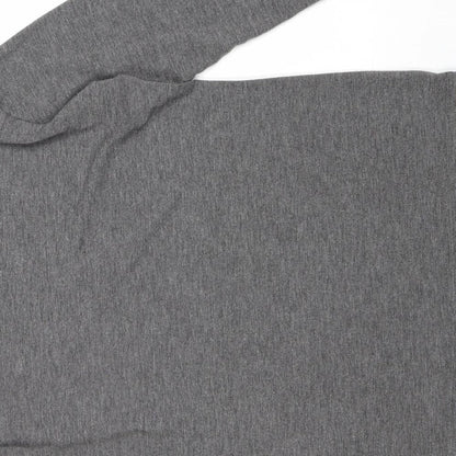 Womens UK Size S QED London Grey Basic Blouse