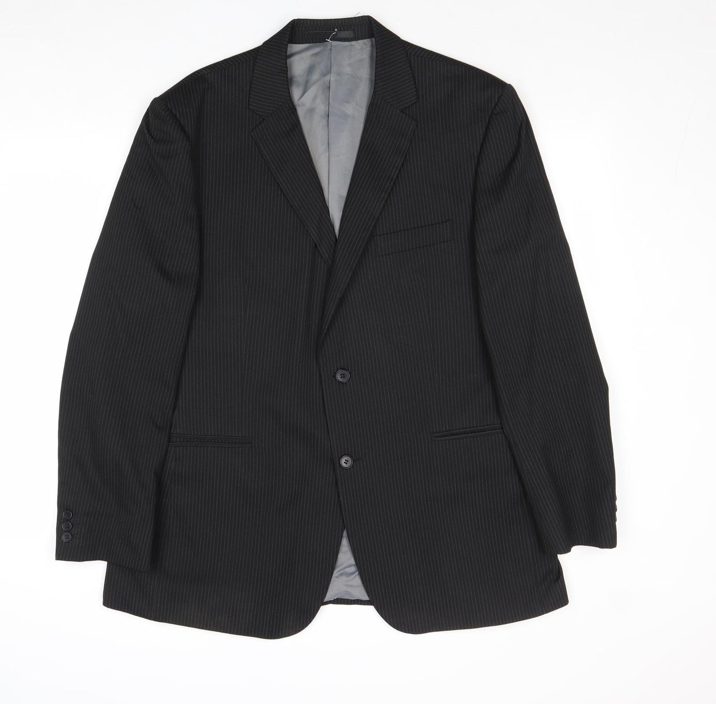Mens UK Size 44 Karl Jackson Regular Black Suit Jacket