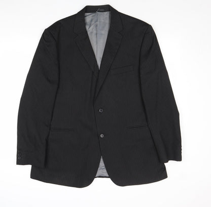 Mens UK Size 44 Karl Jackson Regular Black Suit Jacket