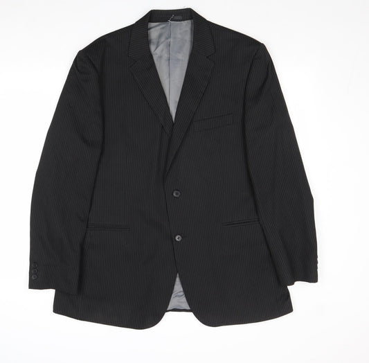 Mens UK Size 44 Karl Jackson Regular Black Suit Jacket