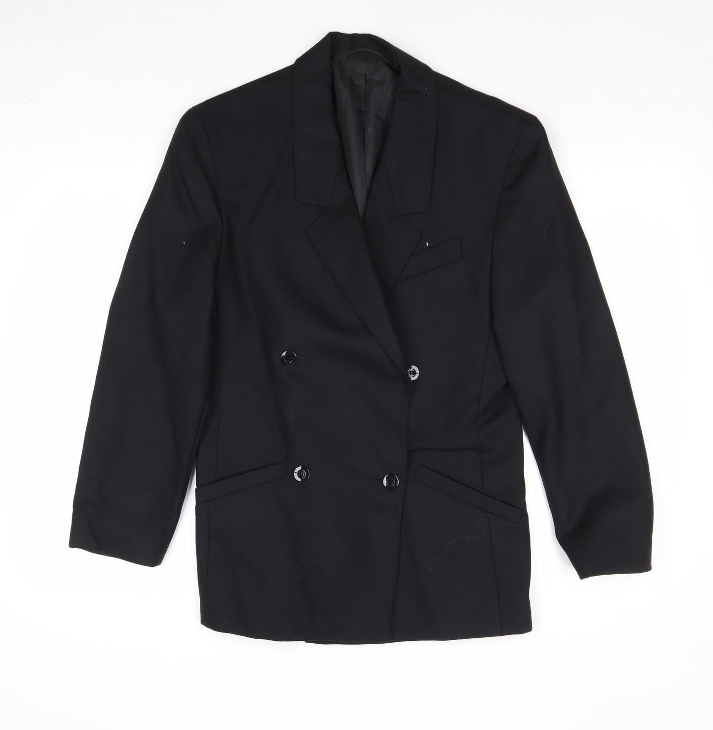 Marks and Spencer Womens Black Wool Jacket Suit Jacket Size 10