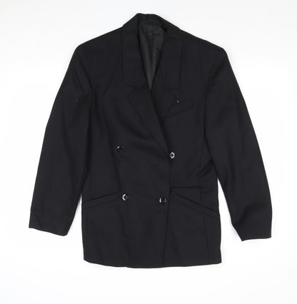 Marks and Spencer Womens Black Wool Jacket Suit Jacket Size 10