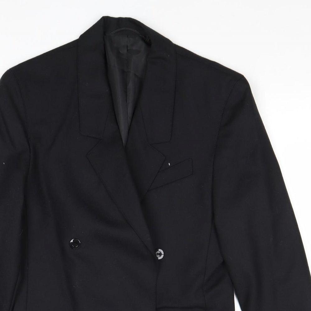 Marks and Spencer Womens Black Wool Jacket Suit Jacket Size 10