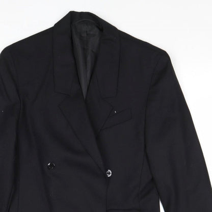 Marks and Spencer Womens Black Wool Jacket Suit Jacket Size 10
