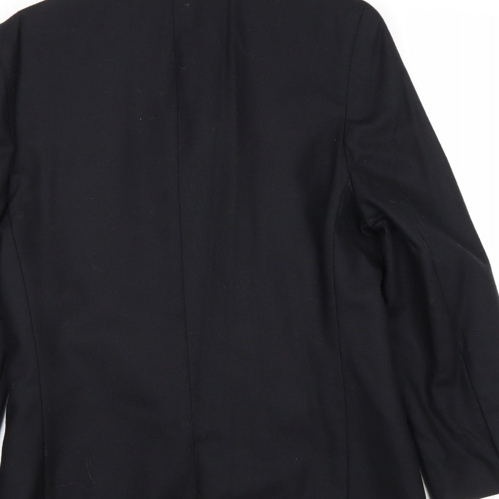 Marks and Spencer Womens Black Wool Jacket Suit Jacket Size 10