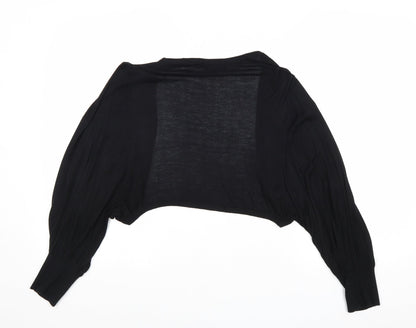 Womens UK Size 14 Warehouse Black Cardigan Jumper