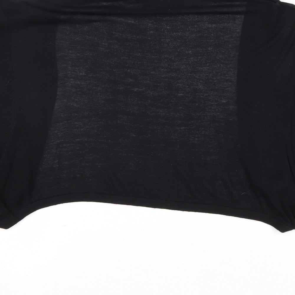 Womens UK Size 14 Warehouse Black Cardigan Jumper