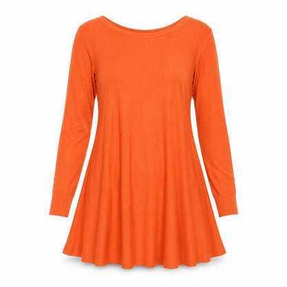 Marks and Spencer Womens Orange Acrylic Trapeze & Swing Size 10 Round Neck Pullover