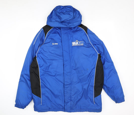 Mens UK Size XS JAKO Blue Windbreaker Coat