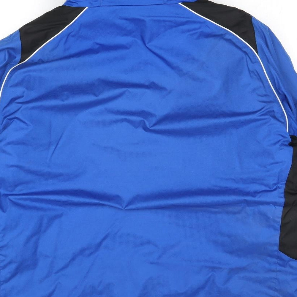 Mens UK Size XS JAKO Blue Windbreaker Coat