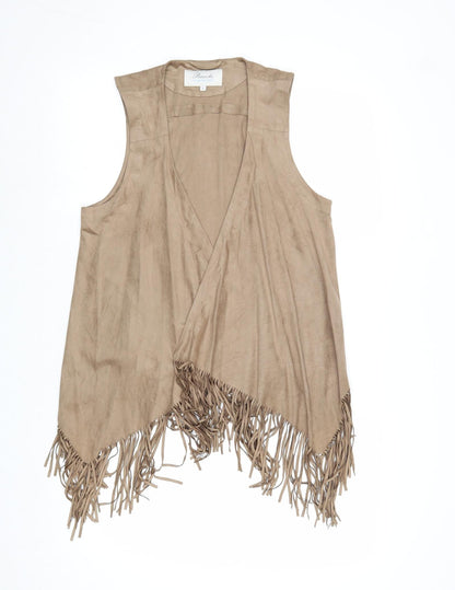 Peacocks Womens Brown Gilet Jacket Size S