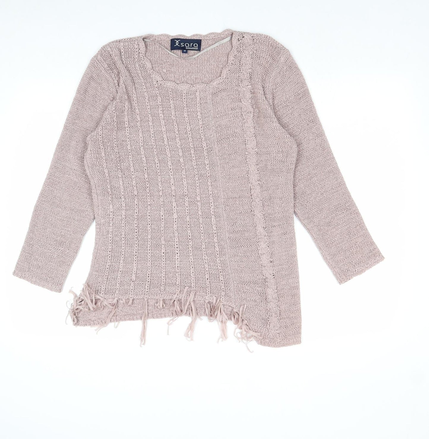 Womens UK Size M Sara Pink Pullover Jumper
